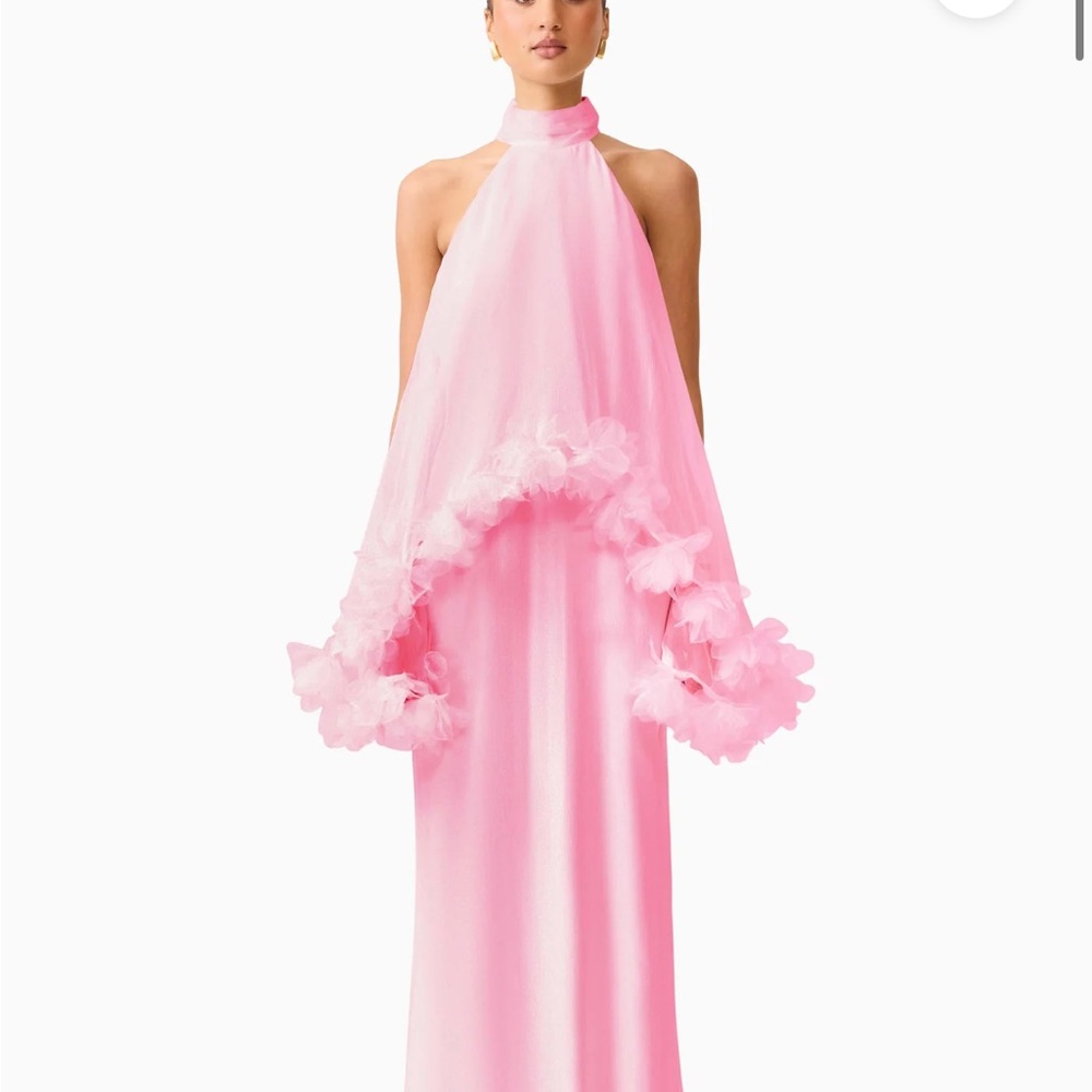Elliatt Poppy Cape Gown in Pink - Picture 1 of 4
